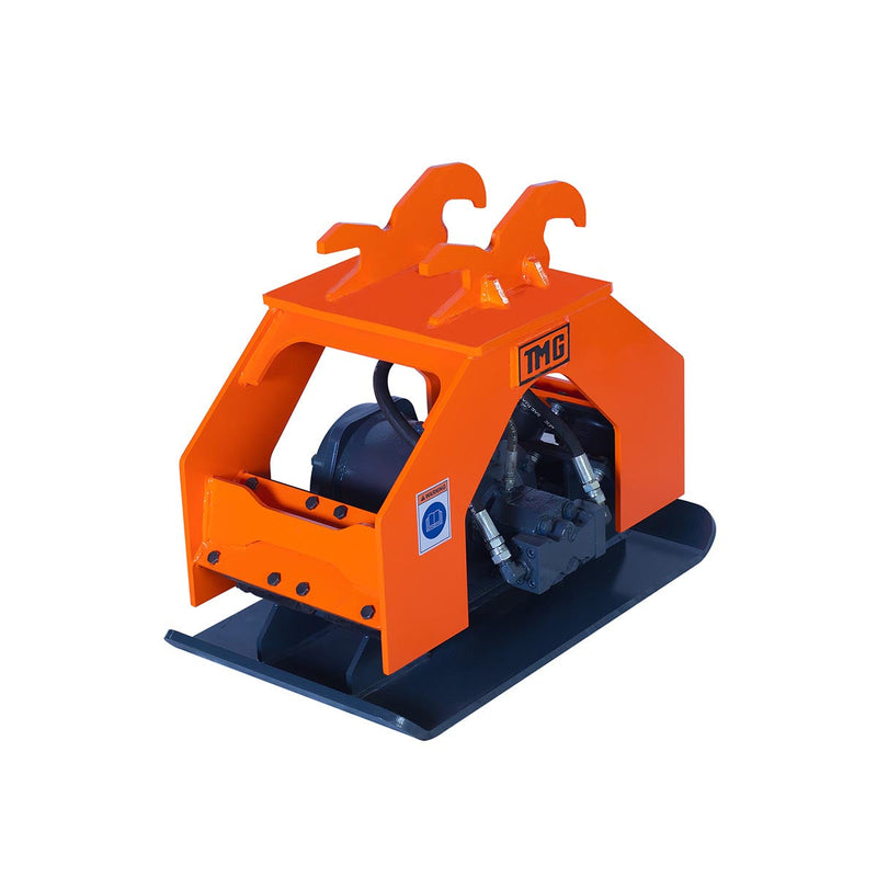 TMG Industrial 8,800-lb Hydraulic Plate Compactor, 2-4 Ton Excavator Weight, 19” Compact Capacity, TMG-ECP21