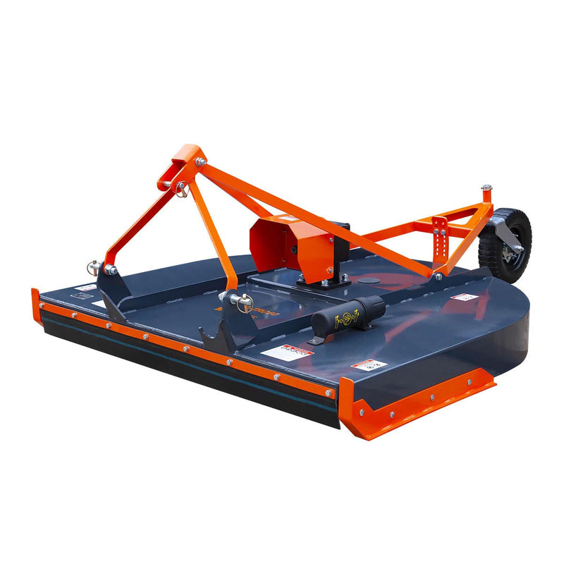 TMG Industrial 60” Rotary Cutter, 3-Point Hitch, 20-60 HP Tractors, 540 RPM, Slip Clutch PTO Shaft Included, TMG-TRC60