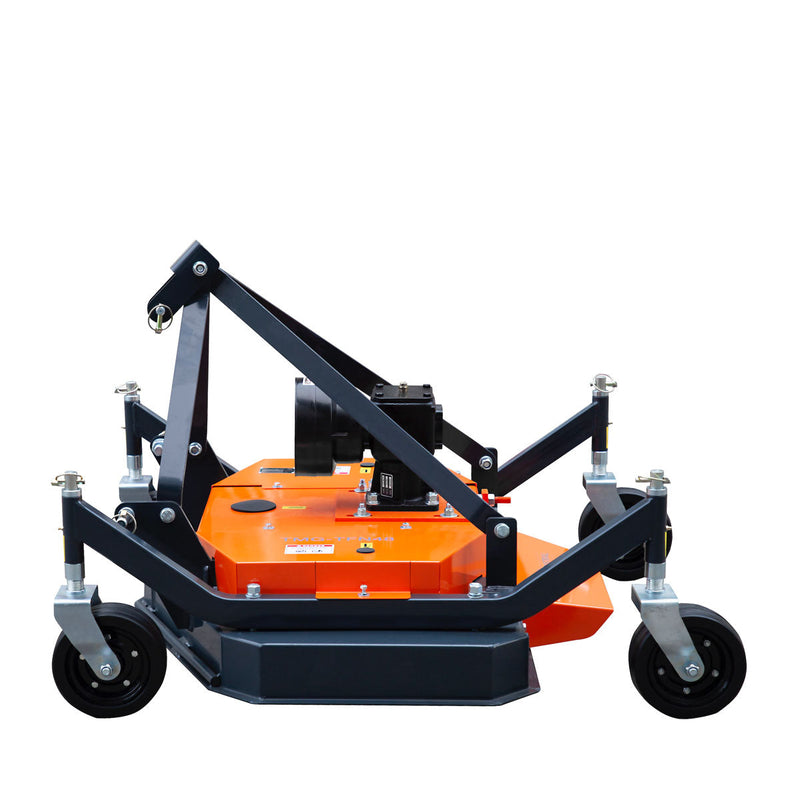 TMG Industrial 48’’ Tow-Behind 3-Point Hitch Finish Mower, 18-30 HP Compact Tractor, PTO Drive Shaft Included, TMG-TFN48