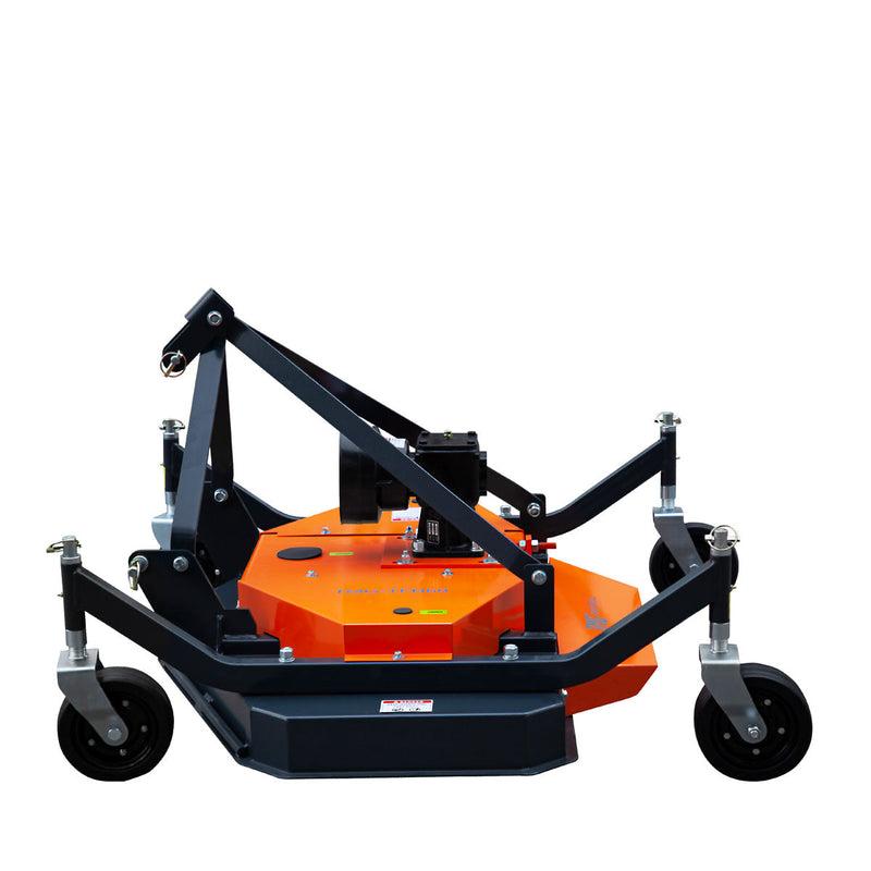 TMG Industrial 60” Tow-Behind 3-Point Hitch Finish Mower, 20-40 HP Compact Tractor, PTO Drive Shaft Included, TMG-TFN60