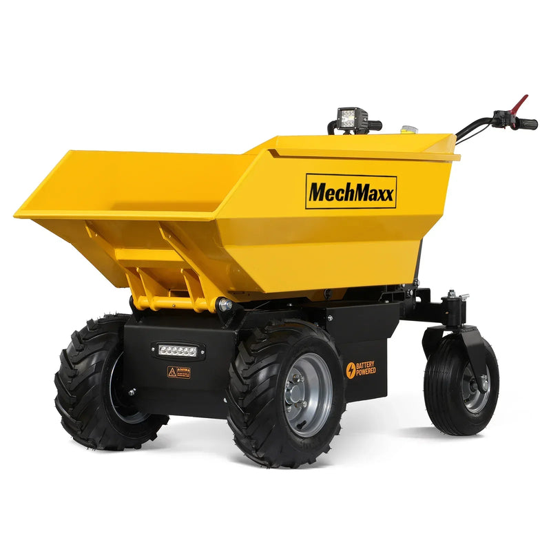 1100 lb 1000W DC Motor 48V Battery Powered Hydraulic Tipping Dump Cart; Model: EH50