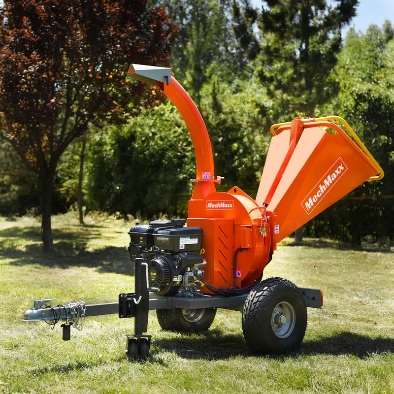 5 inch E-stat B&S VANGUARD 408cc  14hp Gasoline Engine Powered Disc Wood Chipper with Taillight; Model P4205