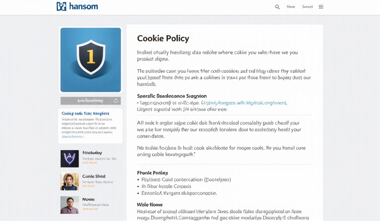 Illustration d'un bouclier de protection et de symboles de confidentialité pour représenter la sécurité des données et la gestion des cookies.